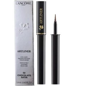 Lancome 02 Chocolate Satin Artliner Gentle Felt Eyeliner Full Size Exp 12/24